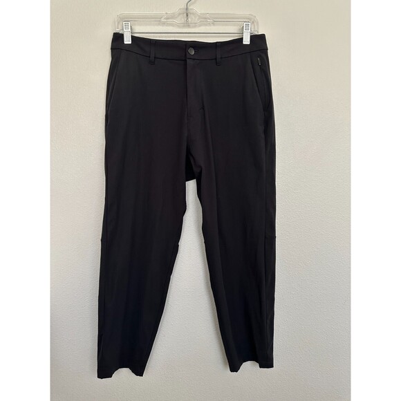 Lululemon Commission Slim-Fit Pant 28"L Warpstreme Asia Fit Black Men's Size 31 - Picture 2 of 10